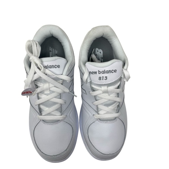 New Balance White Leather WW813WT Athletic Walker WIDE - Picture 5 of 7